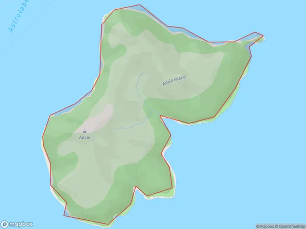 Motuareronui / Adele Island, Otago Polygon Area Map