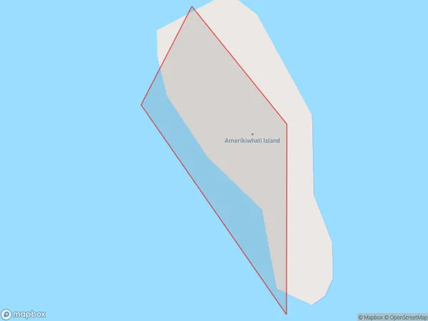 Amerikiwhati Island, Marlborough Polygon Area Map