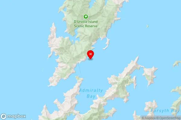 Anatakupu Island,Marlborough Region Map