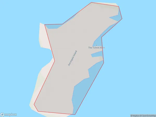 Aorangaia Island, Northland Polygon Area Map