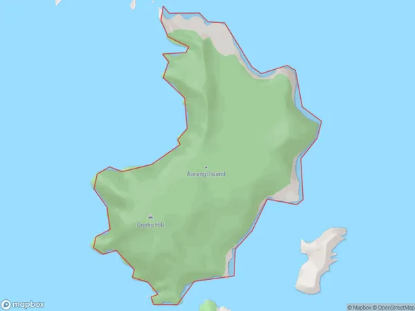 Aorangi Island, Northland Polygon Area Map