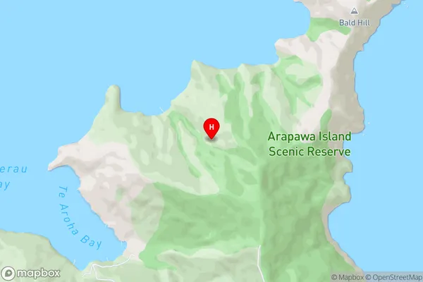 Arapaoa Island,Marlborough Area Map