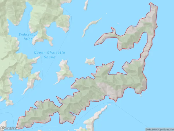 Arapaoa Island, Marlborough Polygon Area Map