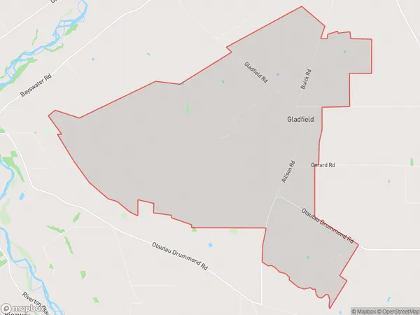 ZipCode 9683 Map for Gladfield