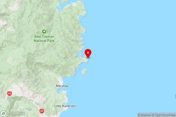 Armchair Island,Tasman Region Map