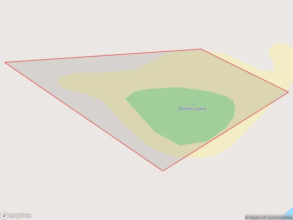 Beehive Island / Taungamaro Island, Auckland Polygon Area Map