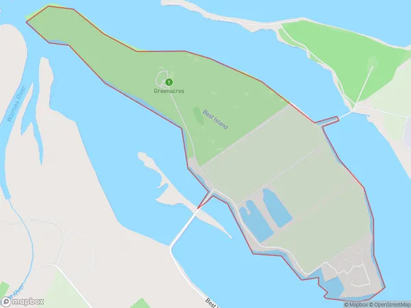 Best Island, Tasman Polygon Area Map