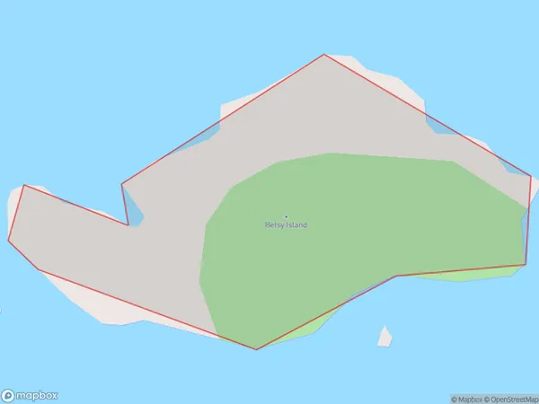 Betsy Island, Southland Polygon Area Map