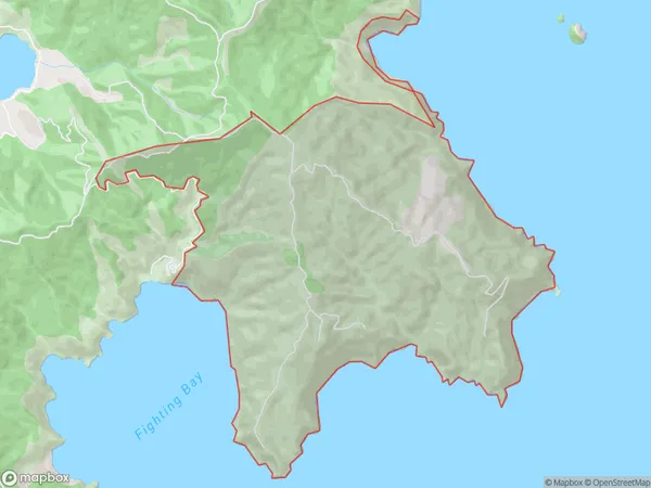 Glasgow Bay, Marlborough Polygon Area Map