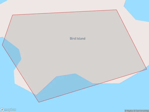 Bird Island, Otago Polygon Area Map