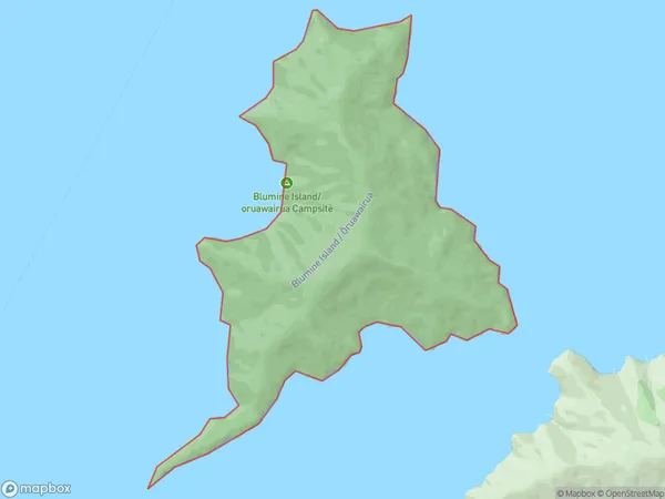 Blumine Island / Oruawairua, Marlborough Polygon Area Map