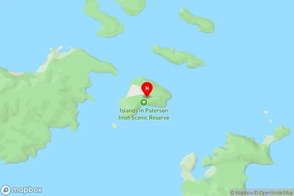 Bravo Island,Southland Area Map