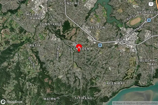 Glen Eden,Auckland Satellite Map