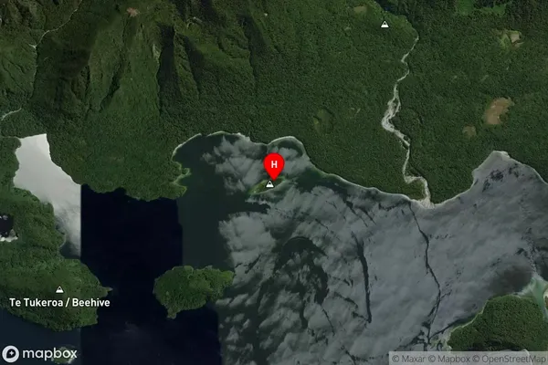 Buncrana Island,Southland Satellite Map