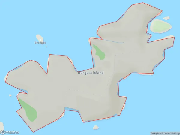 Burgess Island (Pokohinu), Otago Polygon Area Map