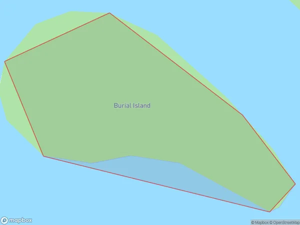 Burial Island, Southland Polygon Area Map