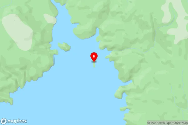 Burnt Island,Southland Area Map