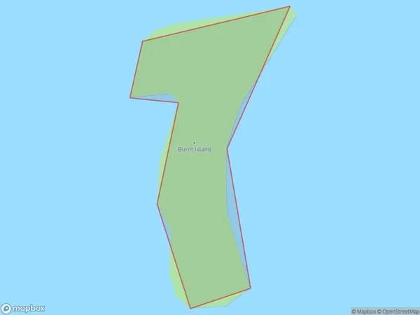 Burnt Island, Southland Polygon Area Map