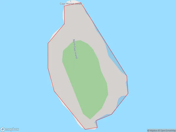 Oromaki / North East Island, Otago Polygon Area Map