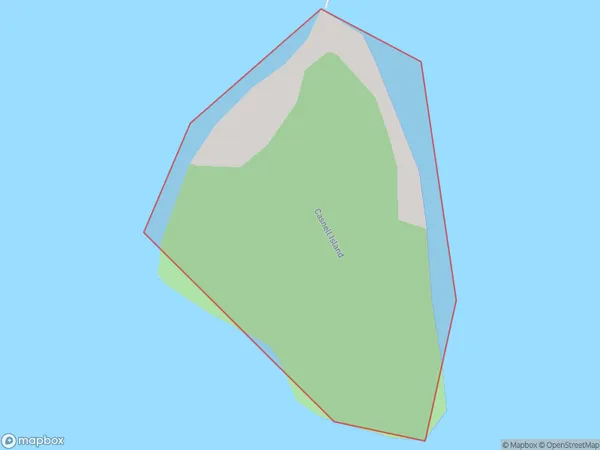Casnell Island, Otago Polygon Area Map