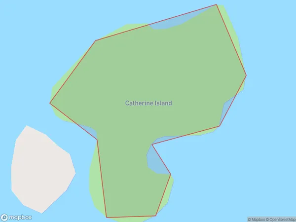 Catherine Island, Southland Polygon Area Map