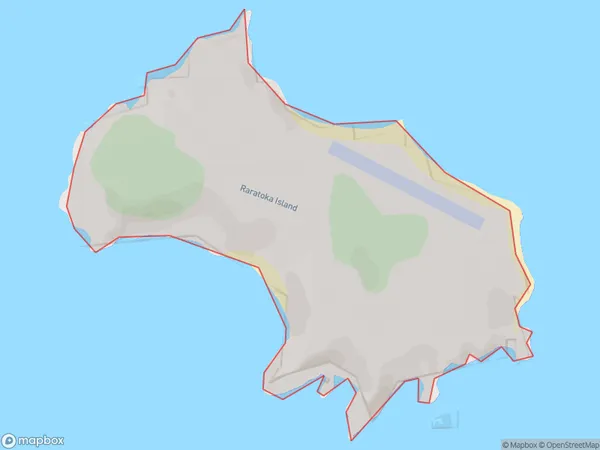 Rarotoka Island, Otago Polygon Area Map