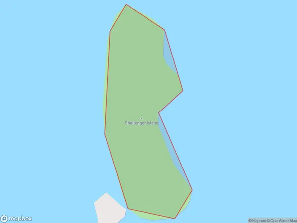 Challenger Island / Little Kawau Island, Otago Polygon Area Map