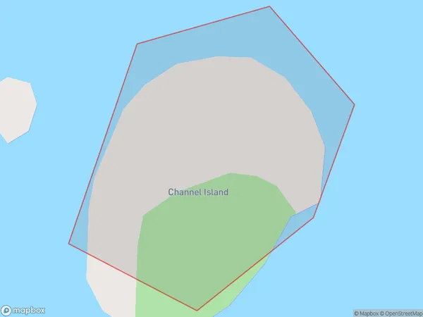 Channel Island, Waikato Polygon Area Map