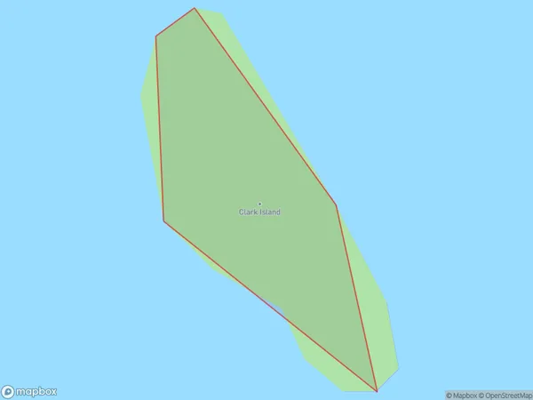 Clark Island, Marlborough Polygon Area Map