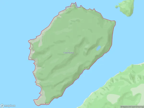 Coal Island, Southland Polygon Area Map