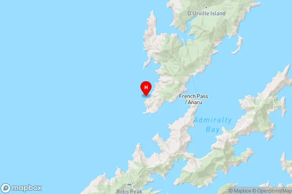 Cone Island,Marlborough Region Map