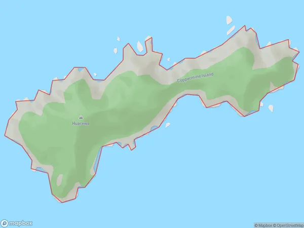 Coppermine Island, Northland Polygon Area Map