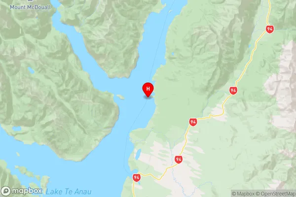 Dot Island,Southland Region Map