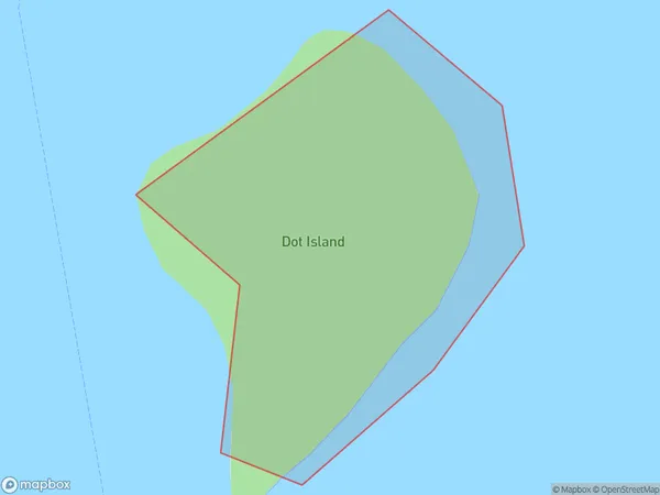 Dot Island, Southland Polygon Area Map