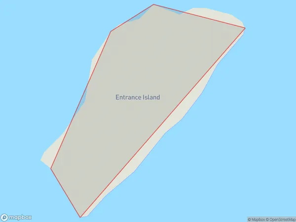 Entrance Island, Southland Polygon Area Map