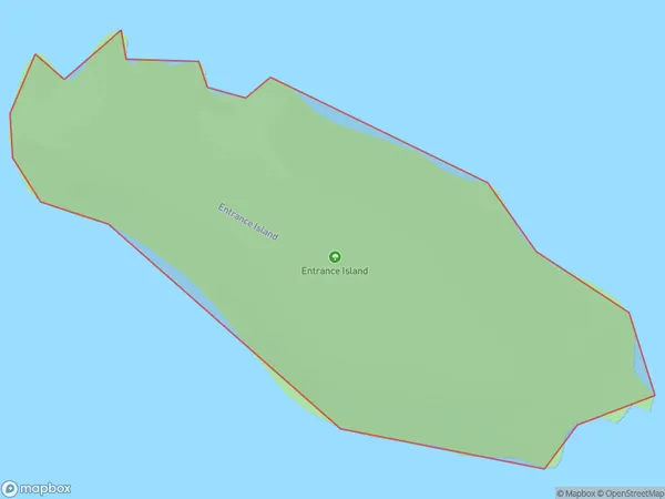 Entrance Island, Southland Polygon Area Map