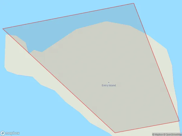 Entry Island, Southland Polygon Area Map