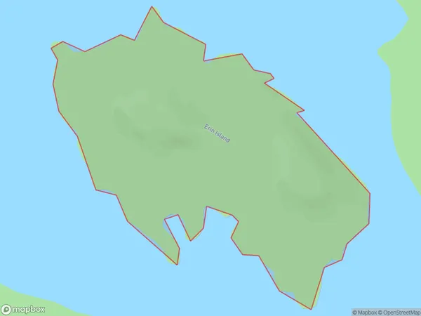 Erin Island, Southland Polygon Area Map