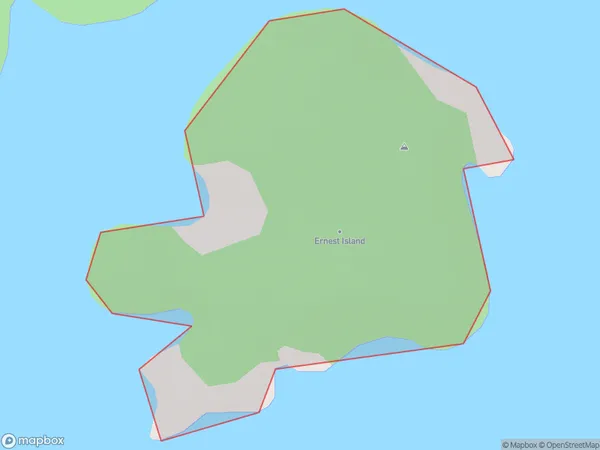 Ernest Island, Southland Polygon Area Map