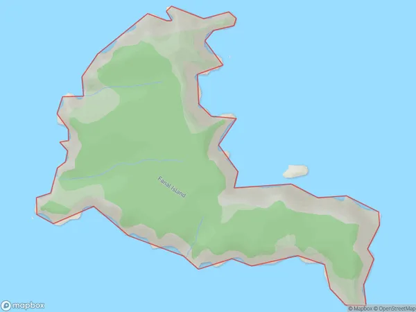 Fanal Island (Motukino), Otago Polygon Area Map
