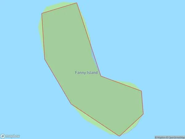 Fanny Island, Southland Polygon Area Map
