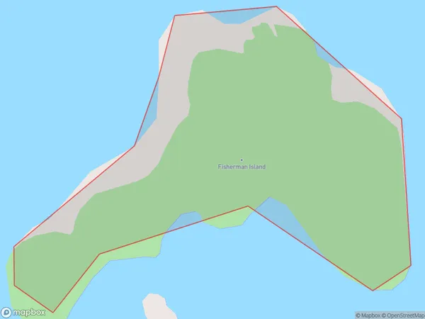Fisherman Island, Tasman Polygon Area Map