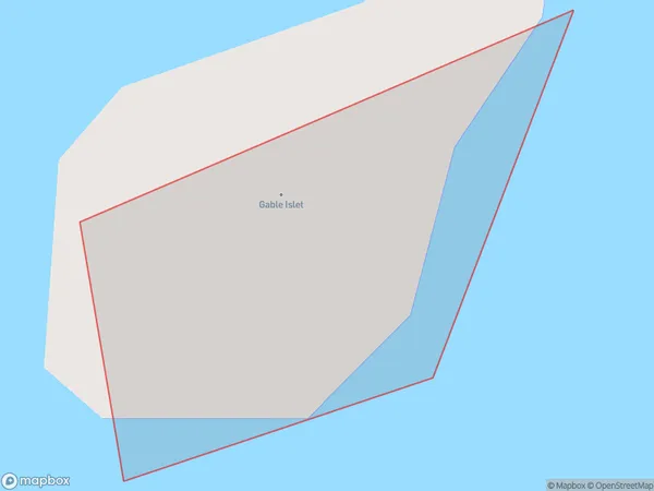 Gable Islet, Gisborne Polygon Area Map