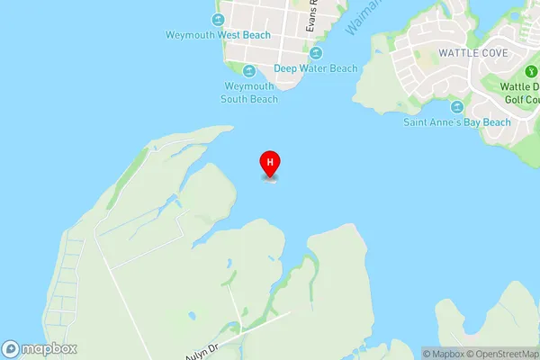 Shark Island,Auckland Area Map