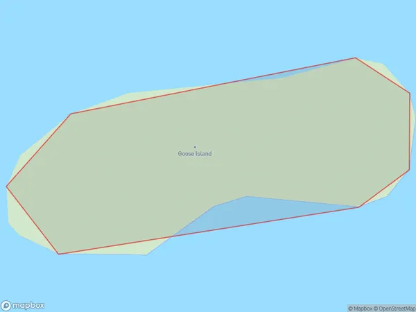 Goose Island, Southland Polygon Area Map