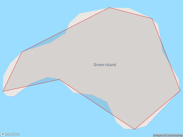 Green Island, Waikato Polygon Area Map