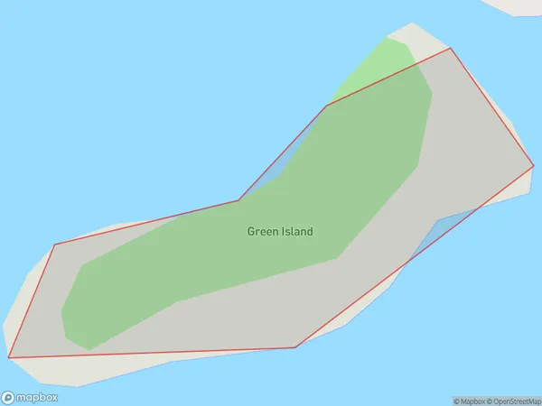 Green Island, Waikato Polygon Area Map