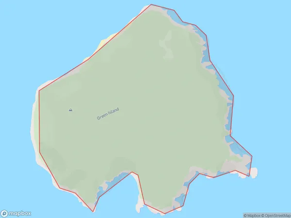 Green Island, Waikato Polygon Area Map