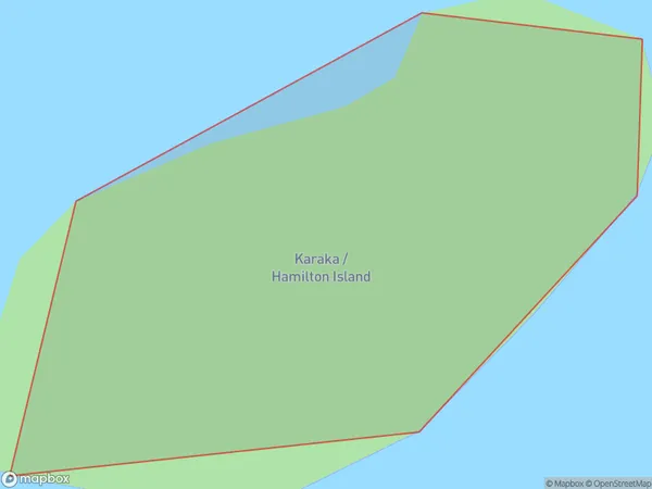 Karaka / Hamilton Island, Marlborough Polygon Area Map