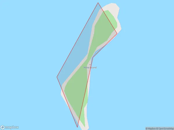 Hans Island, West Coast Polygon Area Map